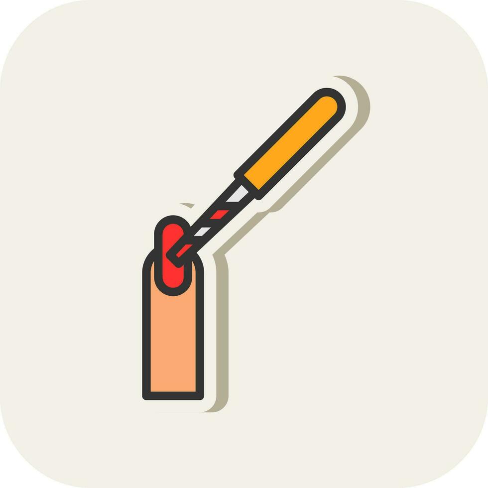 Nail File Vector Icon Design