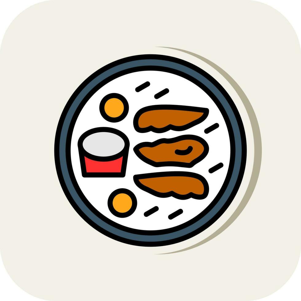 Chicken Fingers Vector Icon Design