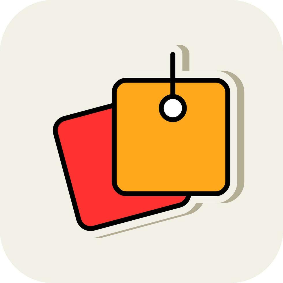 Sticky Notes Vector Icon Design