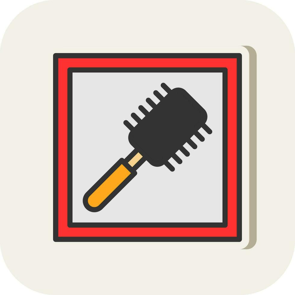 Hairbrush Vector Icon Design