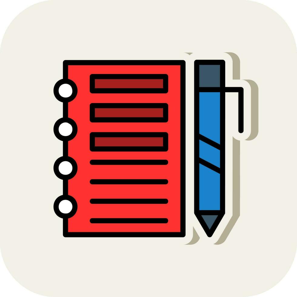 Notepad Vector Icon Design 30926492 Vector Art at Vecteezy