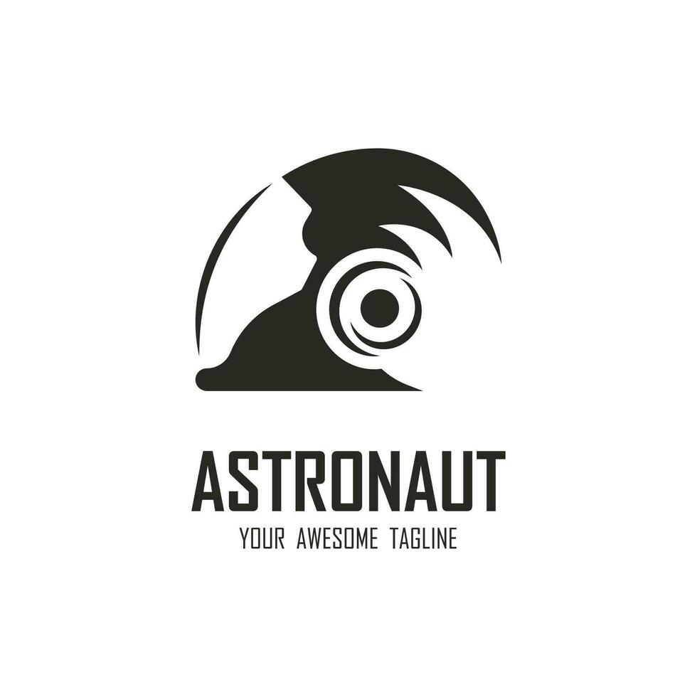 astronauta logo vector icono ilustración diseño