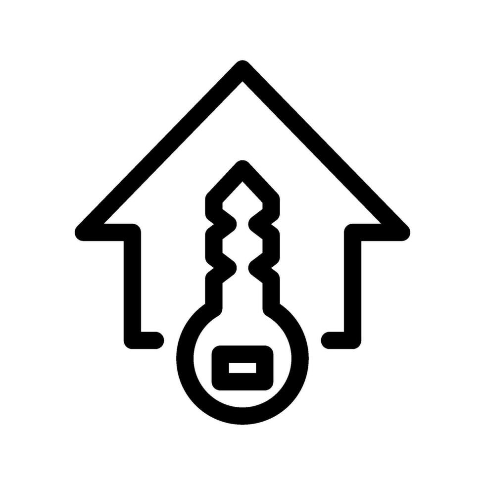 House Key Icon Vector Symbol Design Illustration