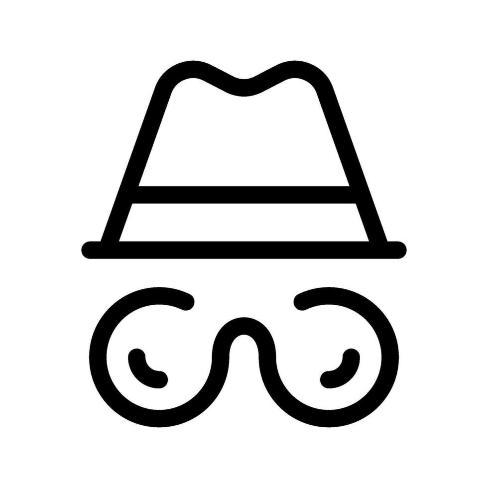 Incognito Icon Vector Symbol Design Illustration