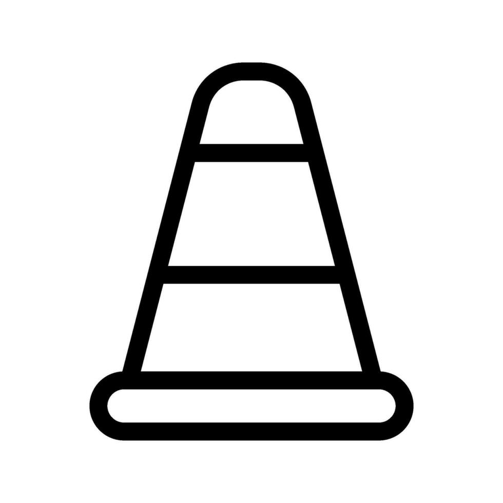 Traffic Cone Icon Vector Symbol Design Illustration