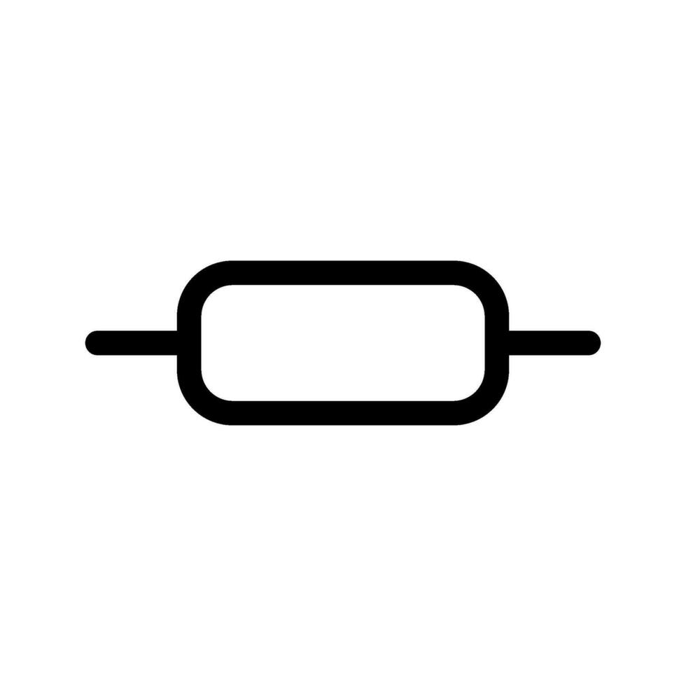 resistor icono vector símbolo diseño ilustración