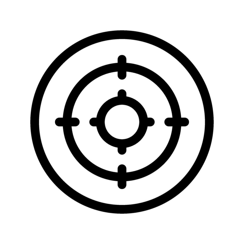 Aim Icon Vector Symbol Design Illustration