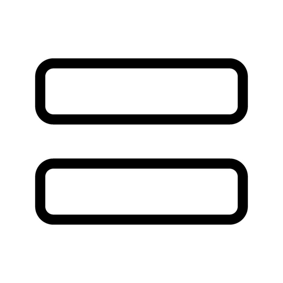 Equal Icon Vector Symbol Design Illustration