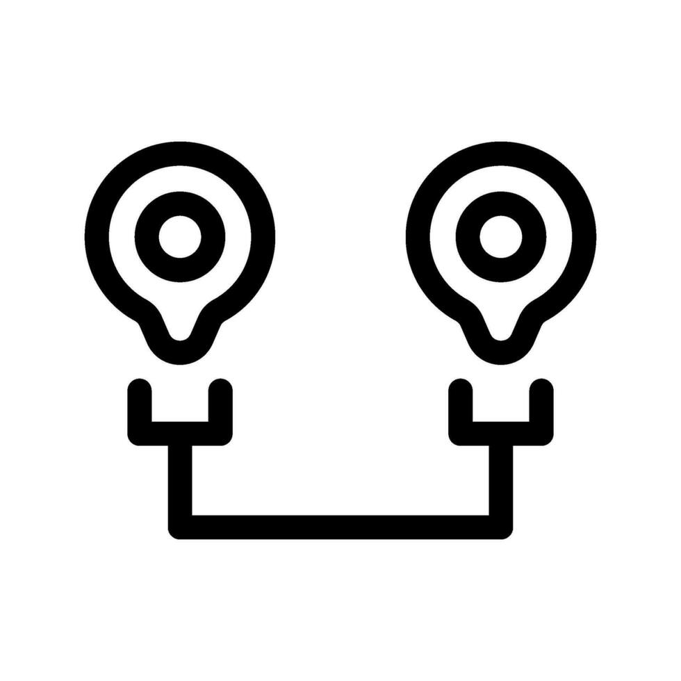 Road Map Icon Vector Symbol Design Illustration