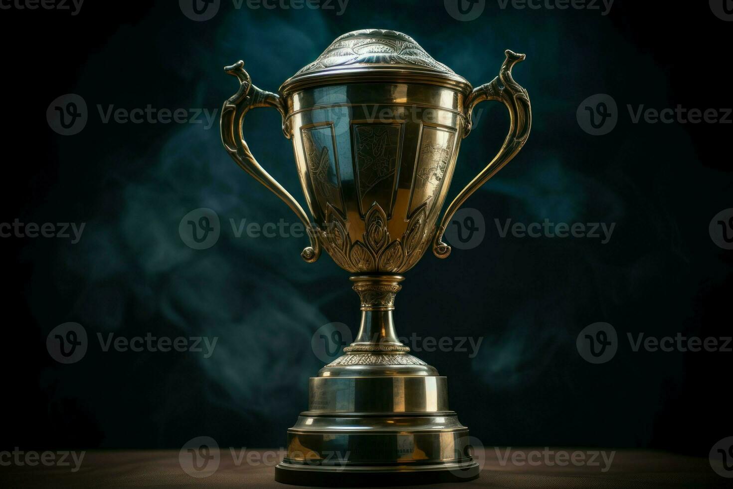 Cherished Championship trophy. Generate Ai photo