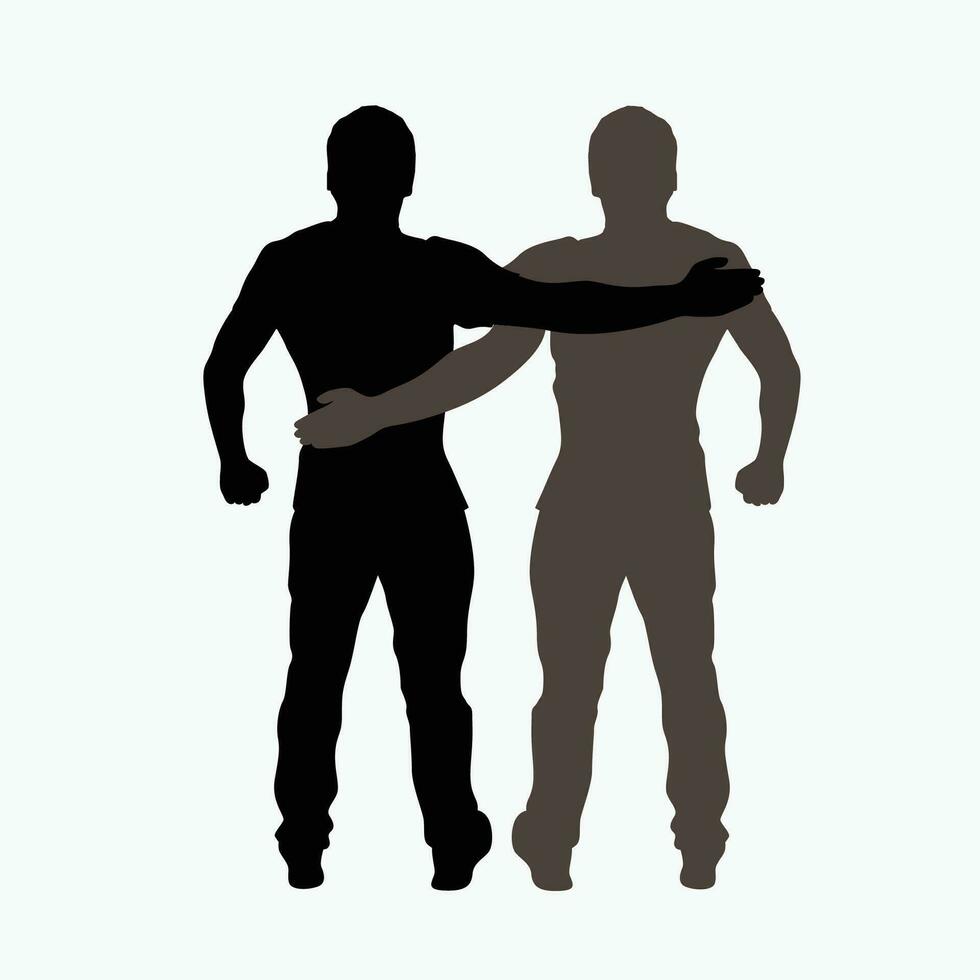 gay silhouette black vector