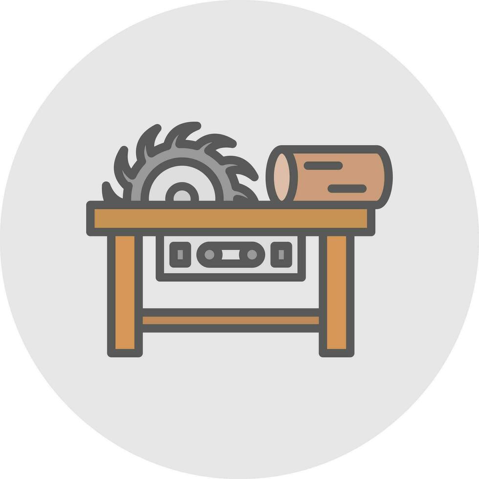 Sawmill Vector Icon Design