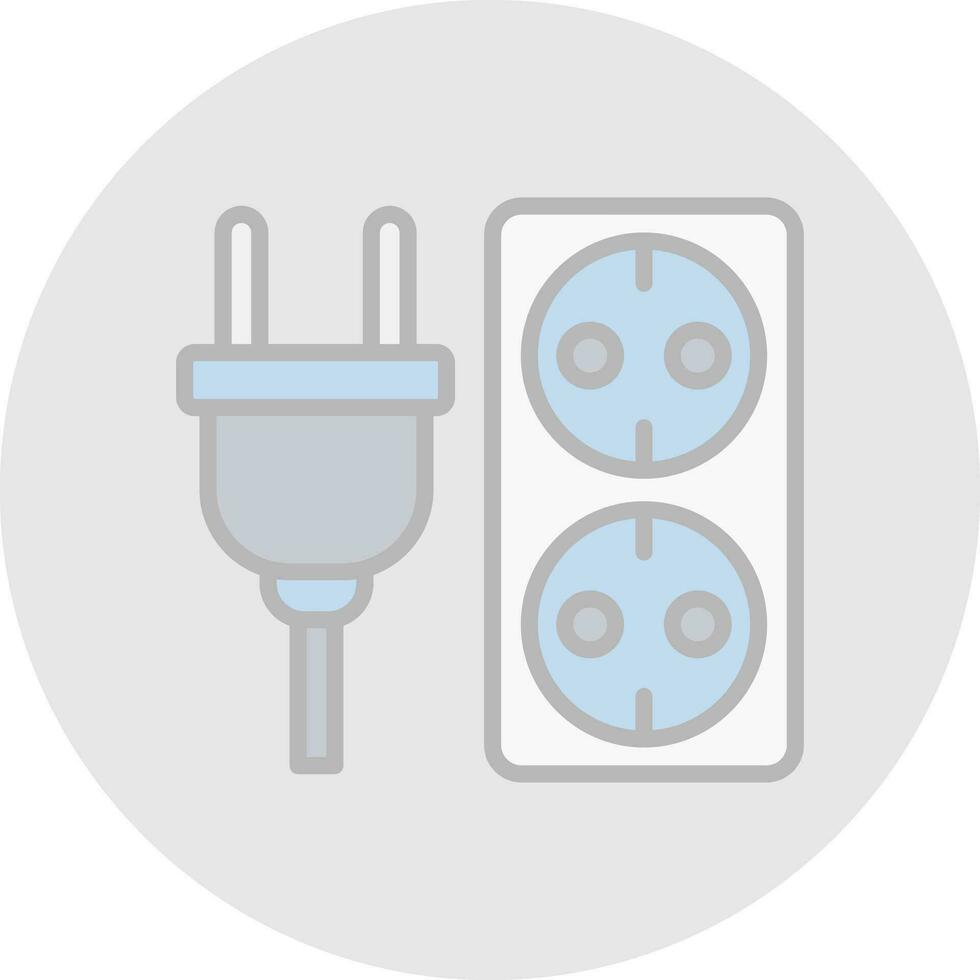 Electric socket Vector Icon Design