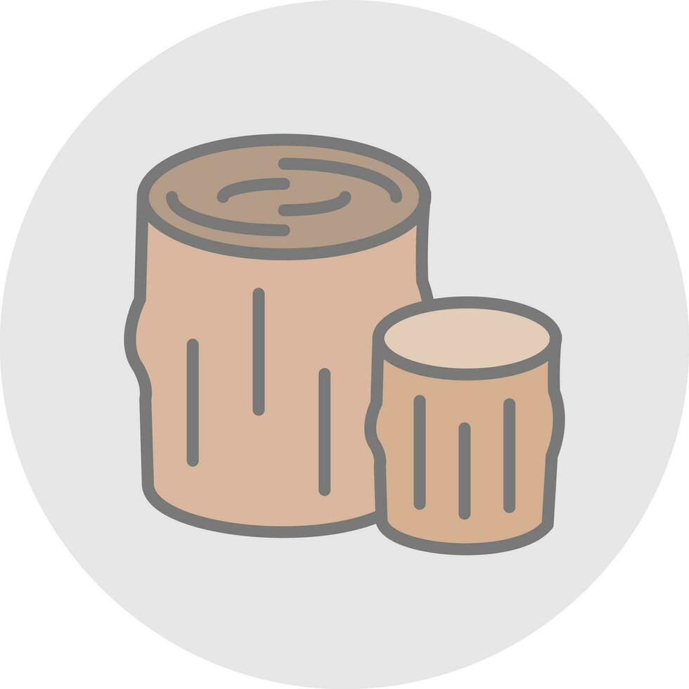 Log Vector Icon Design