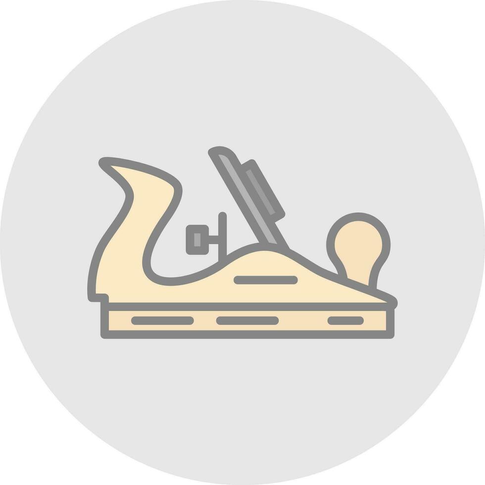 Wood plane Vector Icon Design