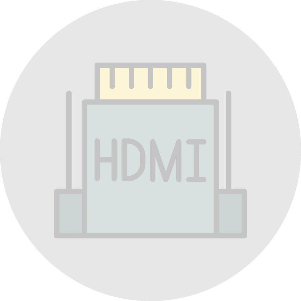 hdmi vector icono diseño