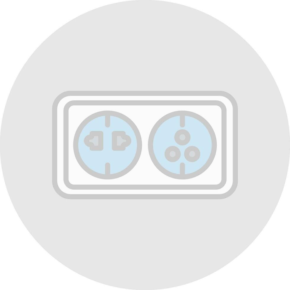 Wall socket Vector Icon Design