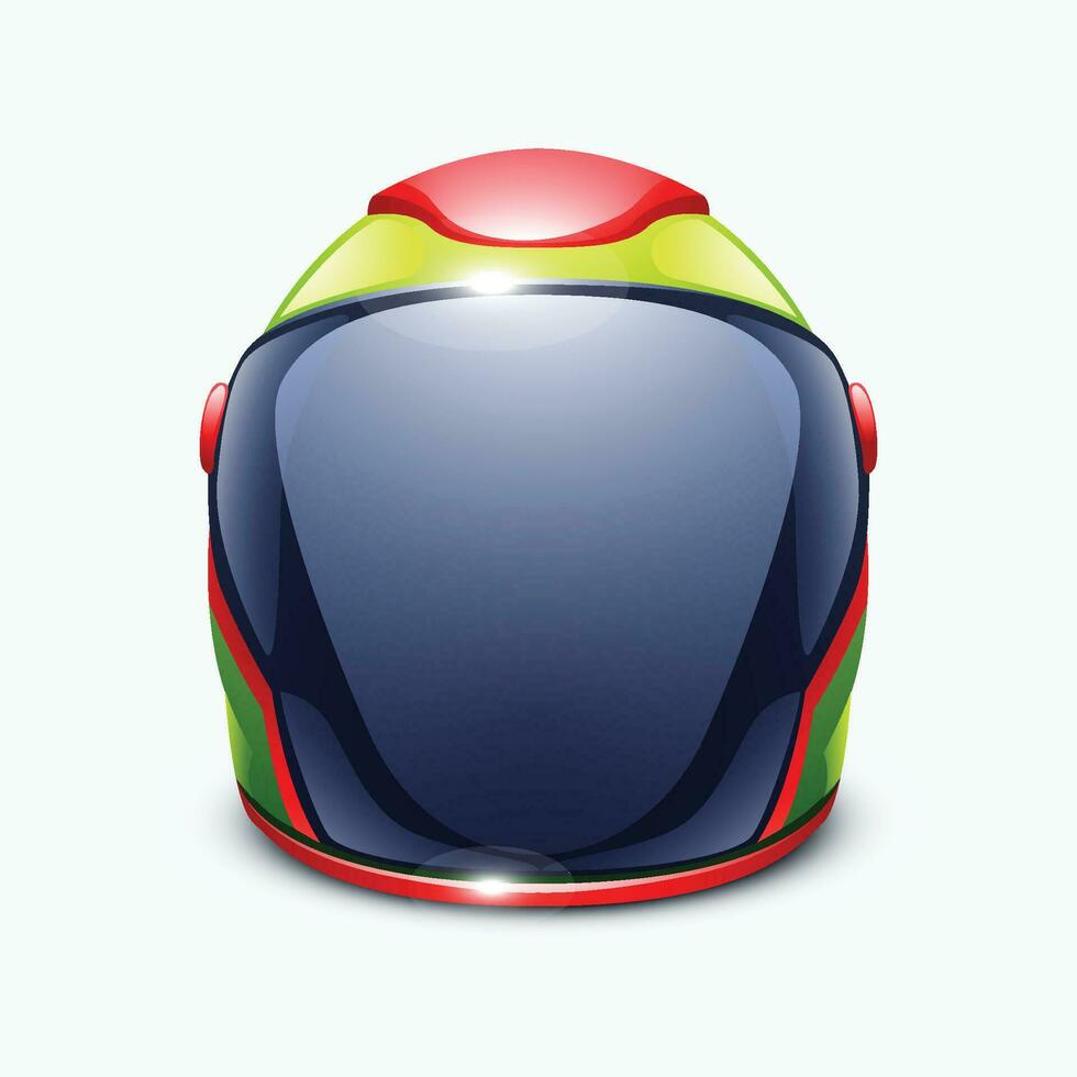 futurista casco aislado vector