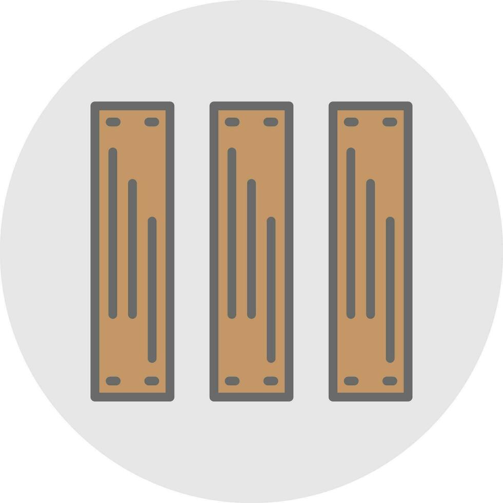 Planks Vector Icon Design