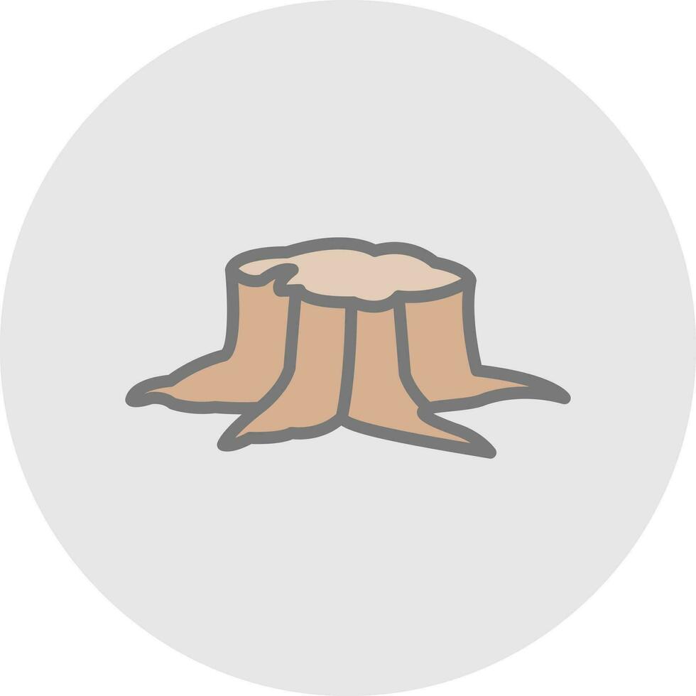 Stump Vector Icon Design