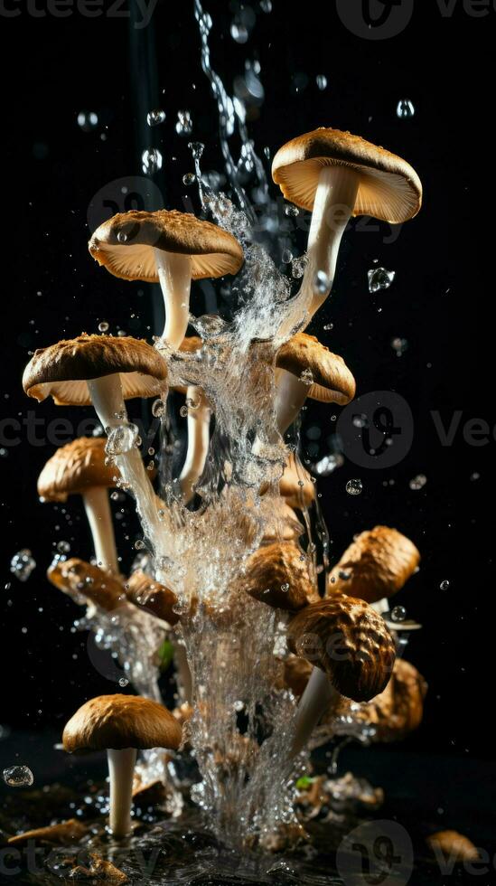 AI Generative a photo of mushrooms