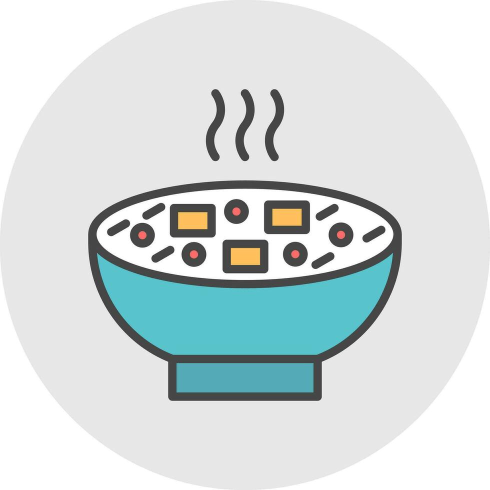 Miso Soup Vector Icon Design