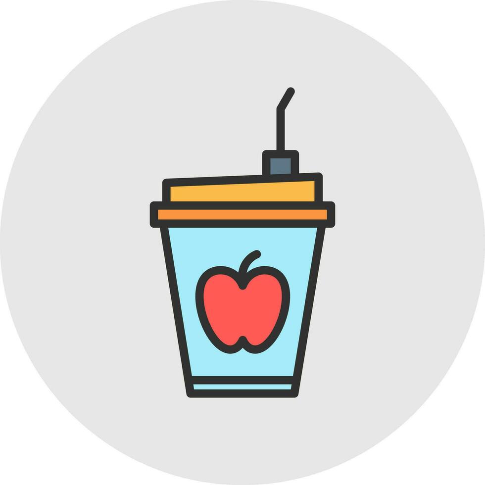 Fruit Smoothie Vector Icon Design