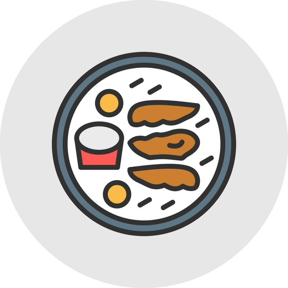 Chicken Fingers Vector Icon Design