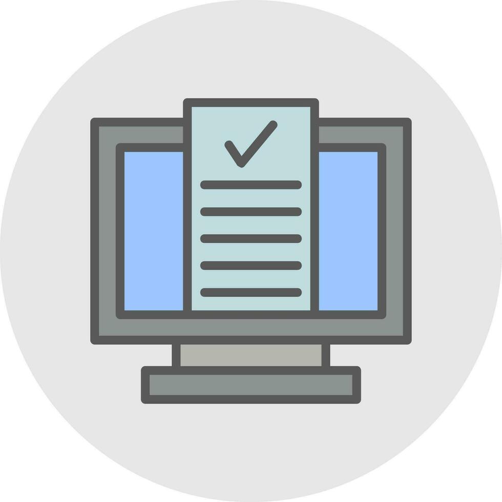 Desktop Computer Vector Icon Design