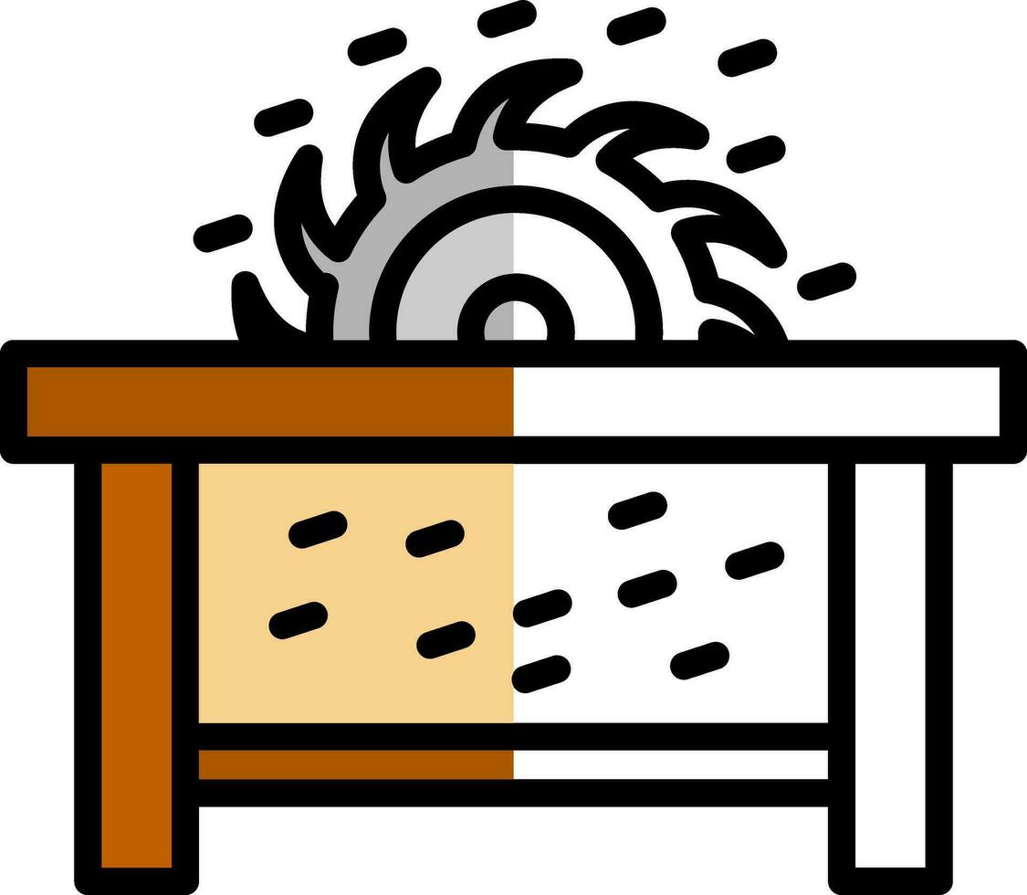 Sawdust Vector Icon Design