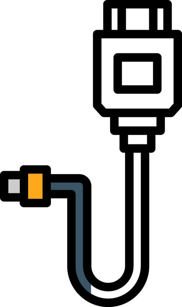 Hdmi cable Vector Icon Design