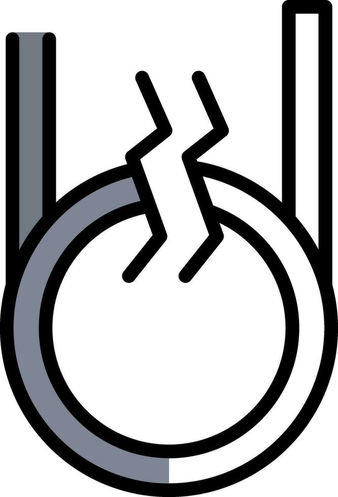 Cable blocked Vector Icon Design