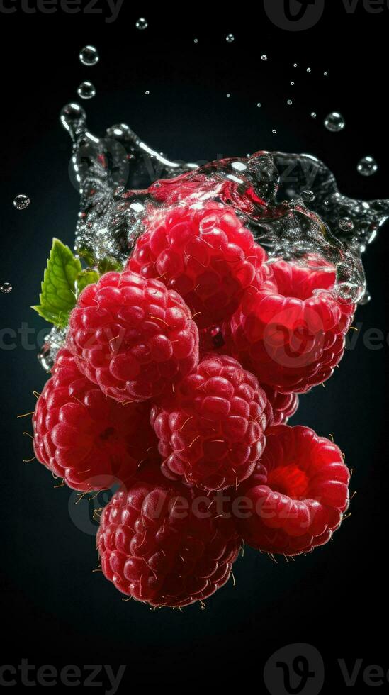 AI Generative a photo of raspberry