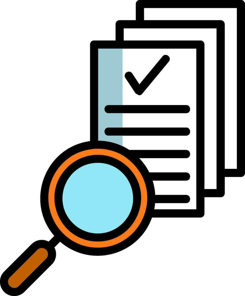 Magnifying Glass Vector Icon Design