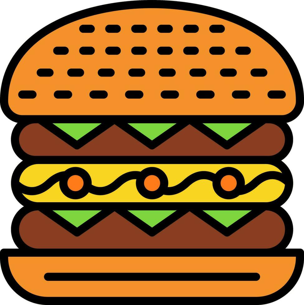 Cesar Burger Vector Icon Design