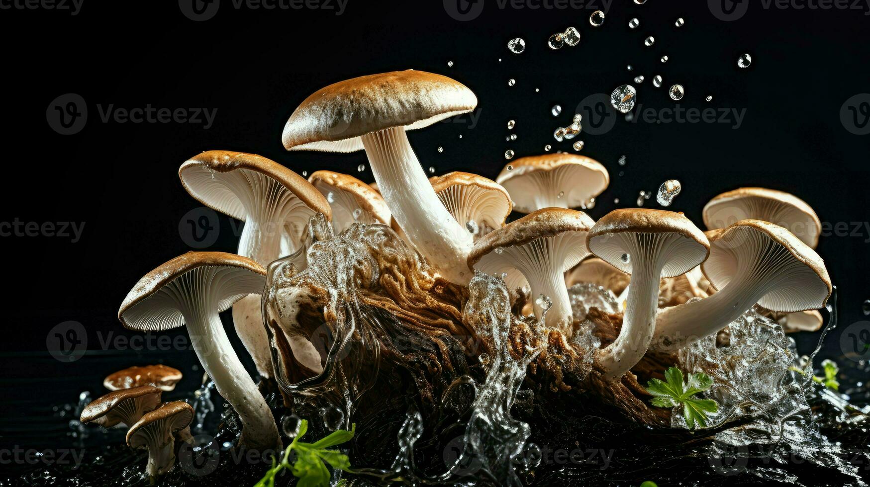 AI Generative a photo of mushrooms