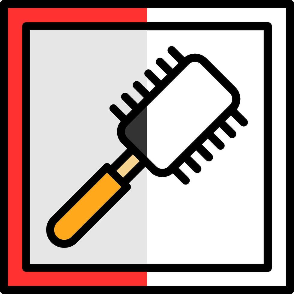 cepillo para el pelo vector icono diseño