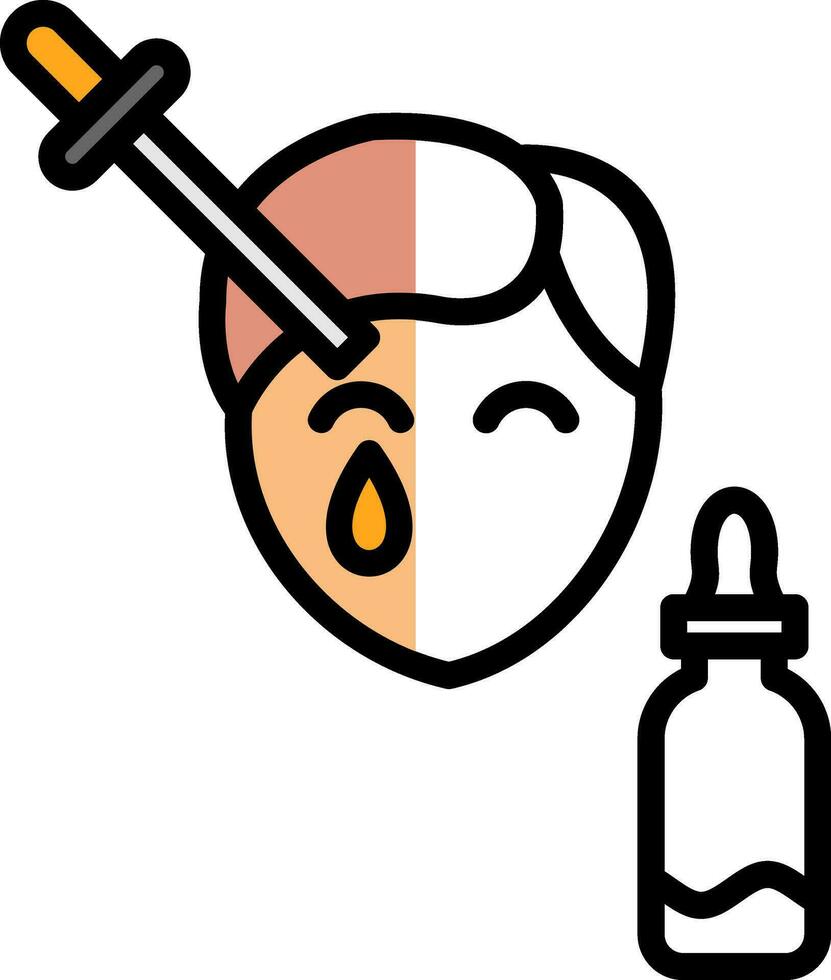 Face Oil Vector Icon Design