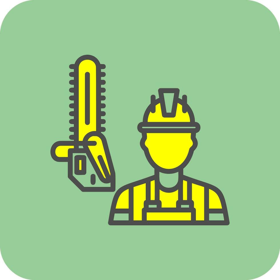 Lumberjack Vector Icon Design