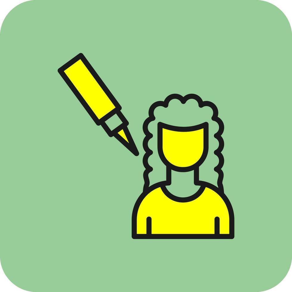 Scalp Treatment Vector Icon Design