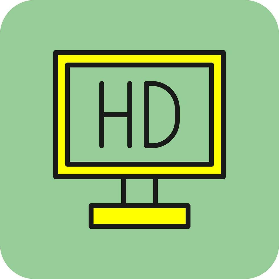 Video display Vector Icon Design