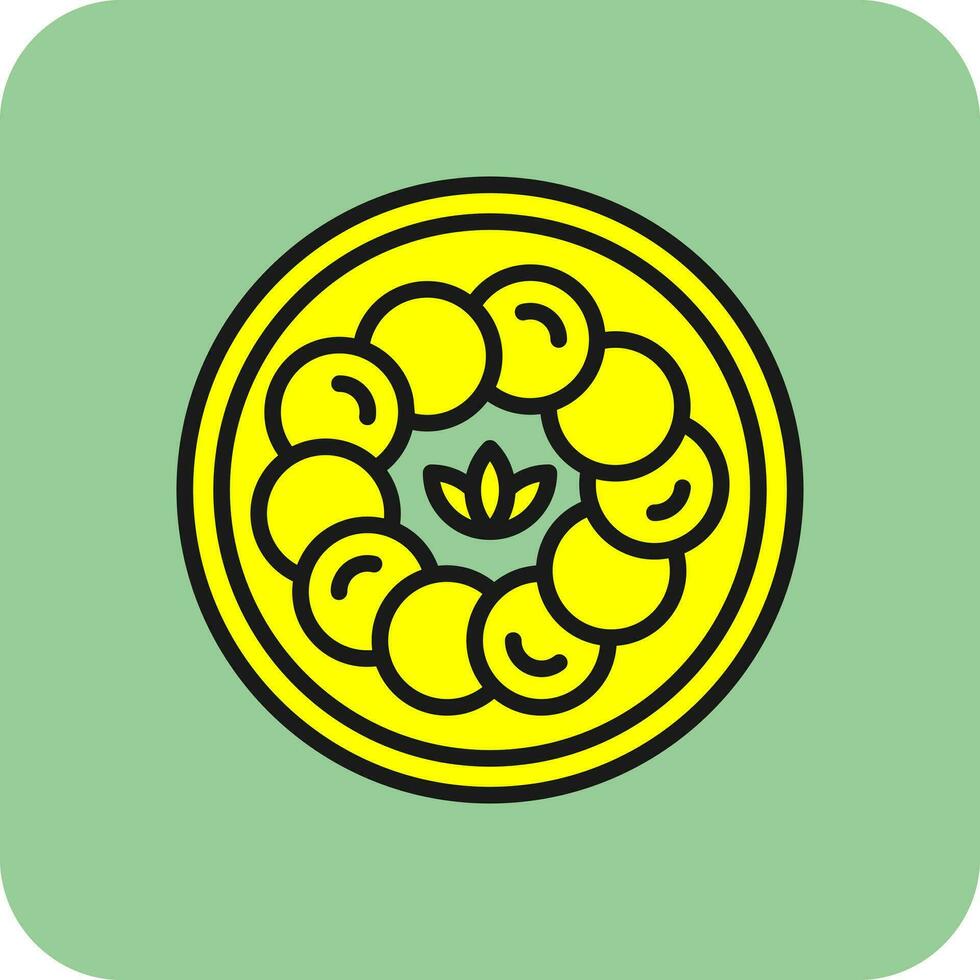 Caprese Salad Vector Icon Design