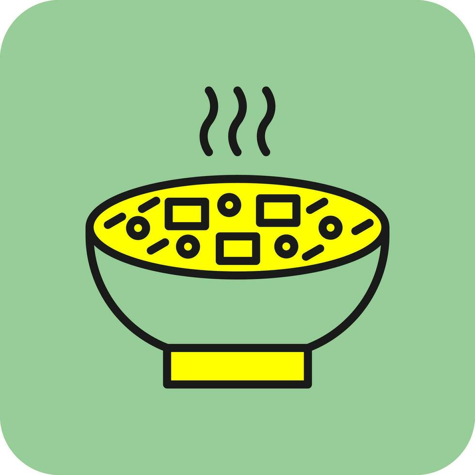 Miso Soup Vector Icon Design