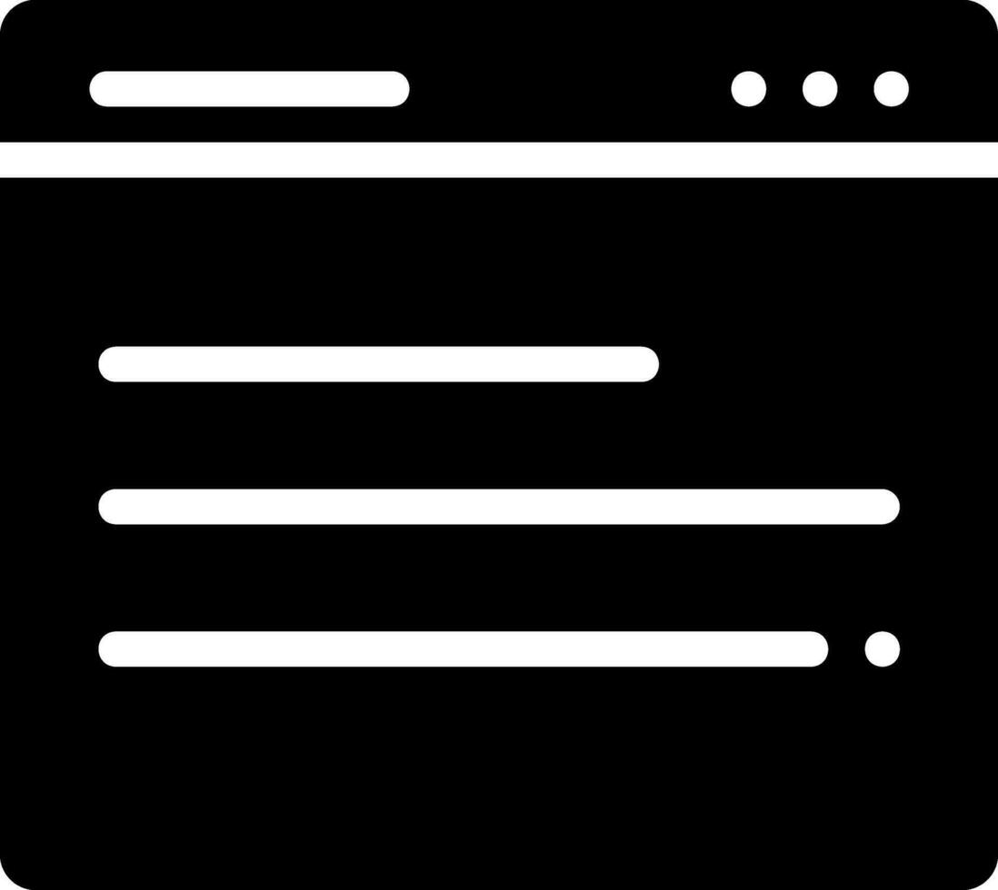 website glyph icon vector