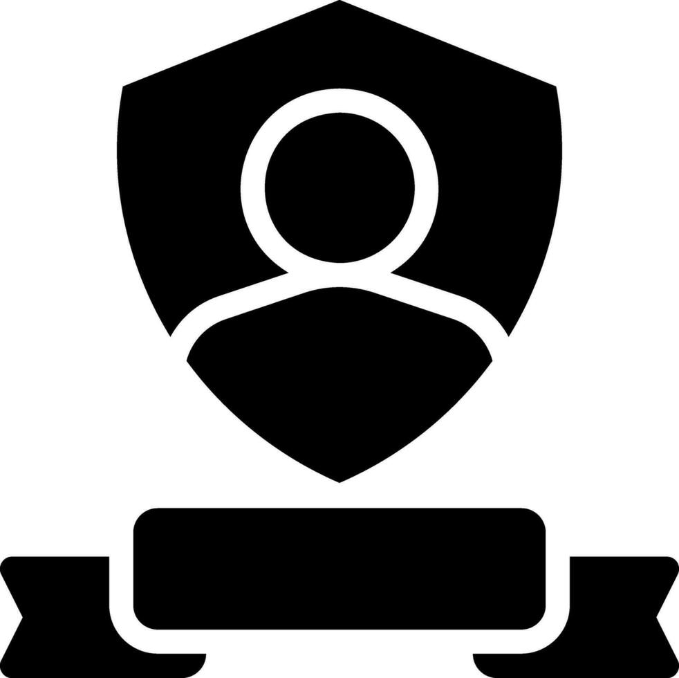 icono de glifo de seguridad vector