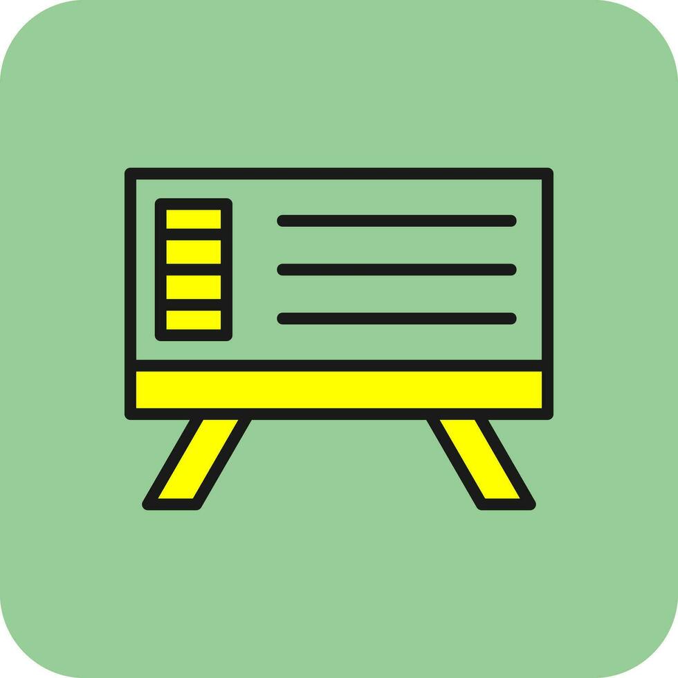 Whiteboard Vector Icon Design