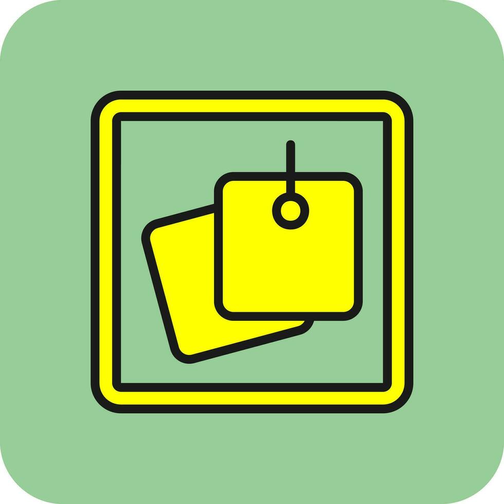 Sticky Notes Vector Icon Design