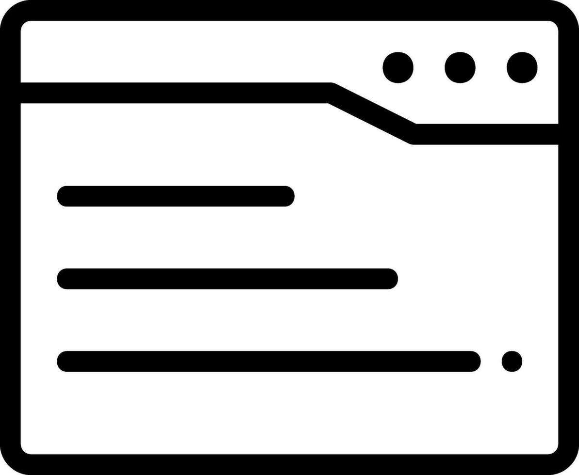 browser line icon vector