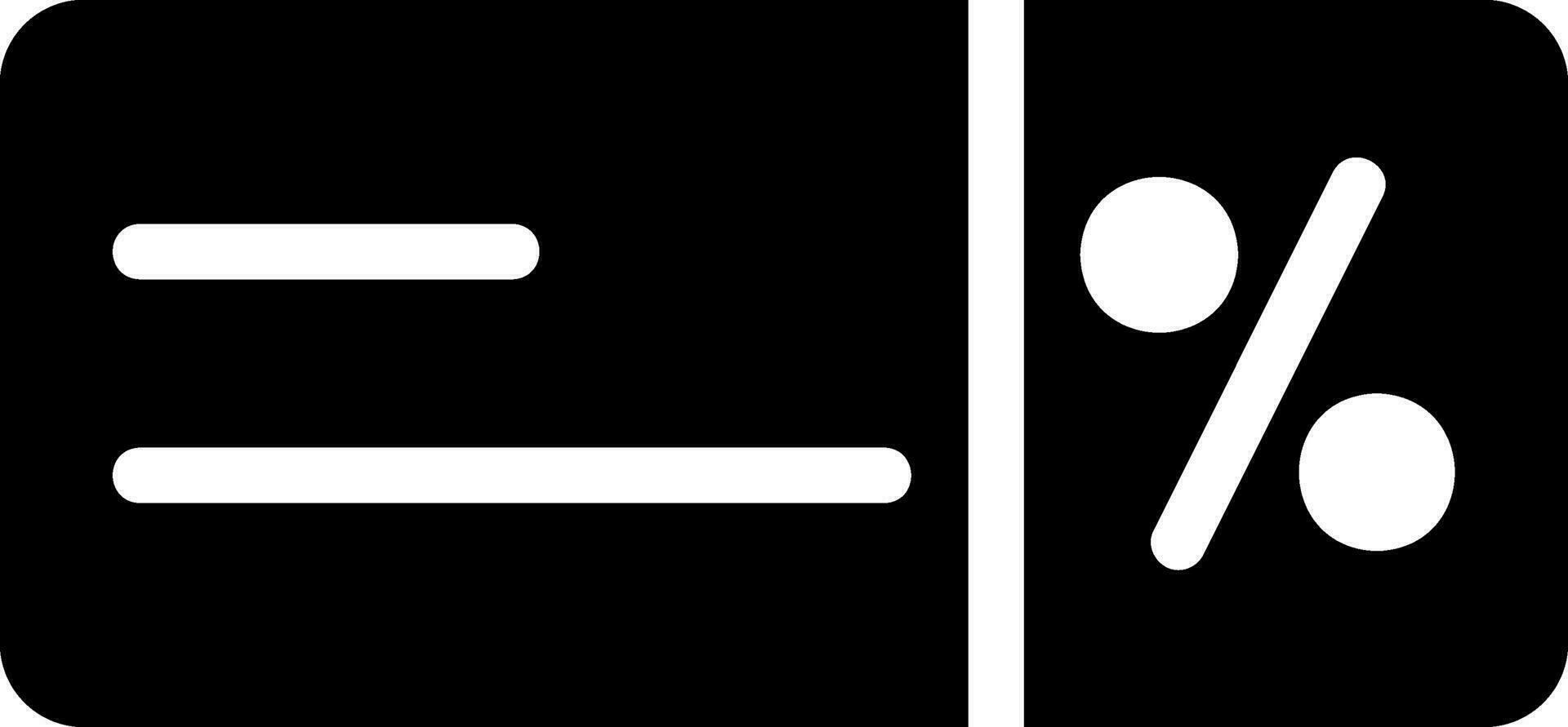 discount glyph icon vector