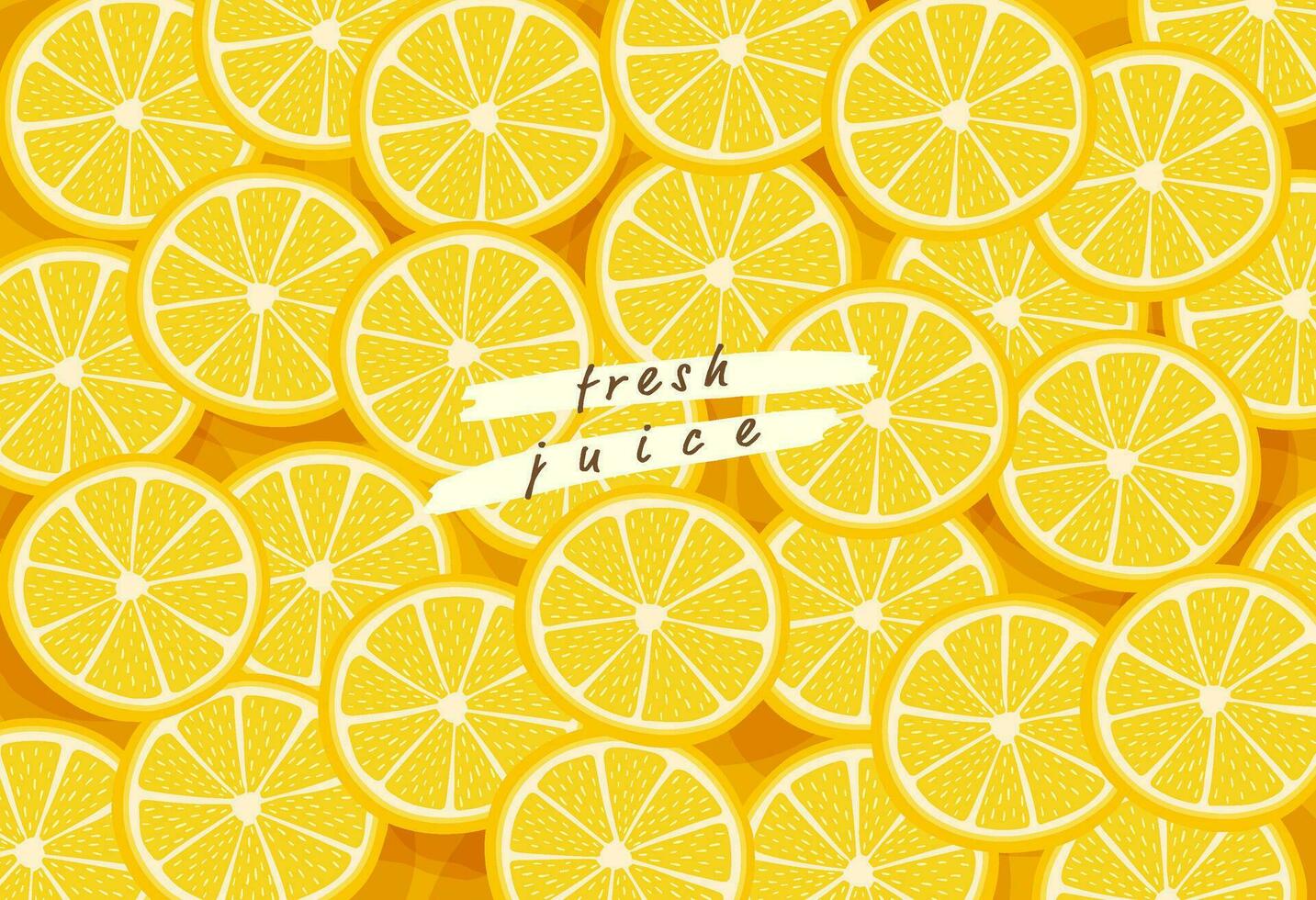 Vector about Hand drawn lemon pattern